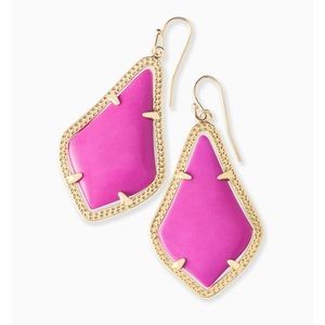 Kendra Scott pink alex drop earrings